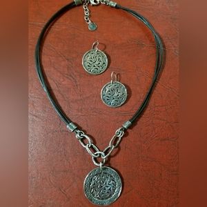 Silpada Sterling Silver Necklace & Earrings SET